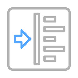 data input icon concept of information processing vector image