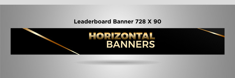 leaderboard banner 728x90 vector