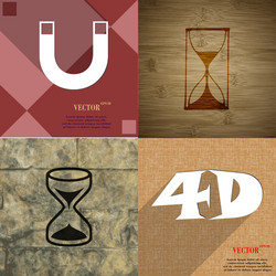 Set of abstract backgrounds with different web vector