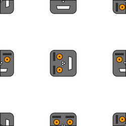 seamless pattern of robots vector image