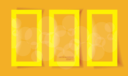 set of frames with different shadows vector image