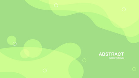 Abstract modern green fluid gradient background Vector Image