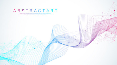 Connected Data Network Abstract vector image