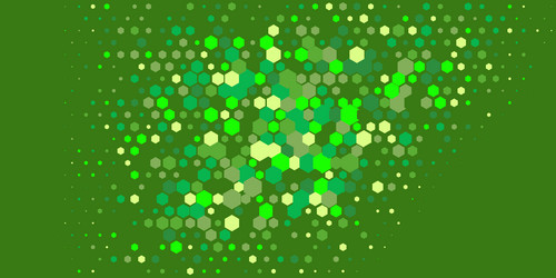 geometric multi size hexagon with color vector image