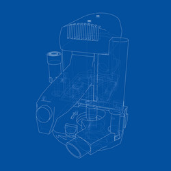 outline milling machine vector