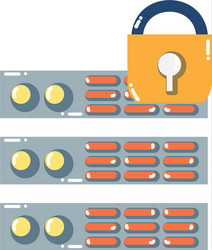 web hosting design vector image