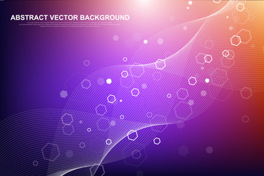 futuristic abstract background blockchain vector image