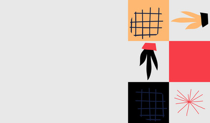 abstract pattern design with simple shapes vector image