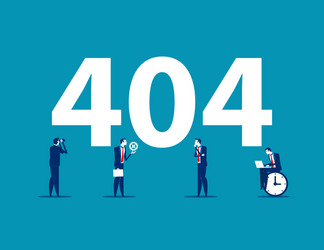 Error 404 - Website Not Found vector image