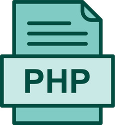 php file document icon vector
