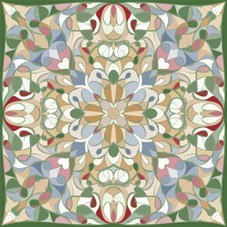 Bright colored handkerchief vector