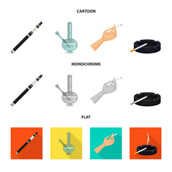 isolated object of refuse and stop symbol set vector image