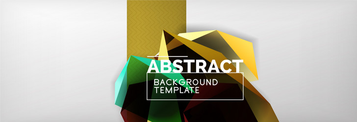 dark 3d triangular low poly shapes abstract vector image