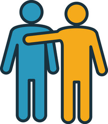 empathy icon simple element from soft skills vector image