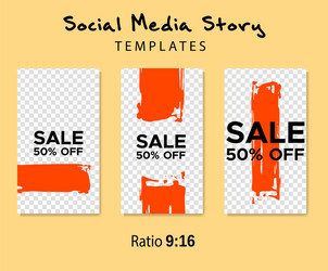 grunge minimal shape template set design elements vector image