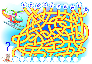 logic puzzle game for study english need to find vector image