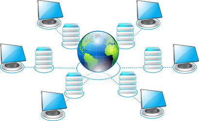 Computer Networking Concept vector image