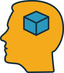 personality icon simple element from soft skills vector image