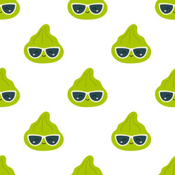 seamless pattern with wasabi character