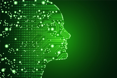 big data and artificial intelligence concept vector image
