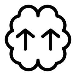 brain upgraded for better system functioning vector image