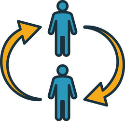 communication icon simple element from soft vector image