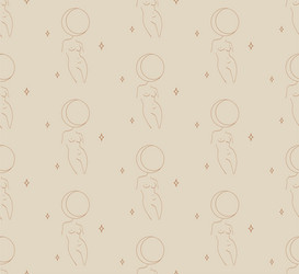 abstract background seamless pattern color moon vector image