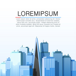 Modern city landscape background Royalty Free Vector Image