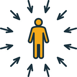 Self-promotion icon simple element from soft vector