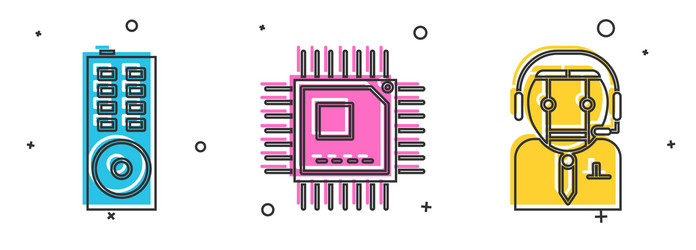 Set remote control processor with microcircuits vector