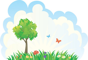Beautiful landscape background Royalty Free Vector Image