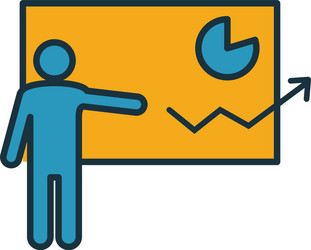 presentation skills icon simple element from soft vector image