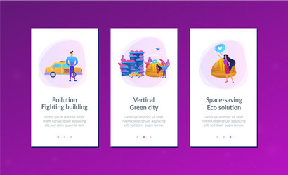 Vertical green city concept Royalty Free Vector Image