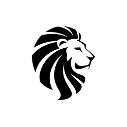 a head of lion mascot design element Vector Image