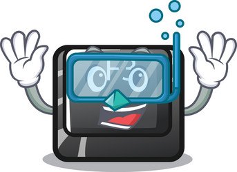 diving button f3 on character keyboard vector image