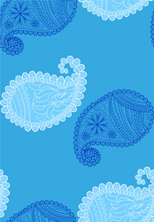 seamless pattern with indian ornament turkish vector image