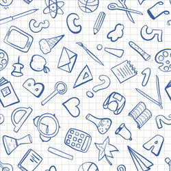 School pattern Royalty Free Vector Image - VectorStock