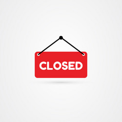 Closed sign icon design vector