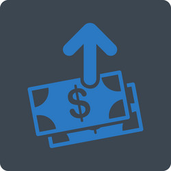 pay icon from commerce buttons overcolor set vector image