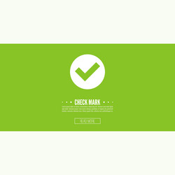set buttons with check marks vector image