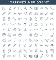 Instrument icons Royalty Free Vector Image - VectorStock