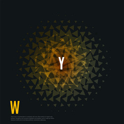 abstract design background with triangles vector image
