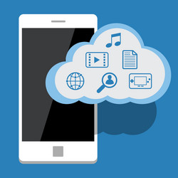 big data cloud computing concept vector image
