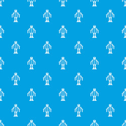artificial intelligence robot pattern seamless vector image