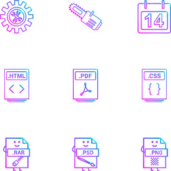 gear cutter calender html file pdf css vector image