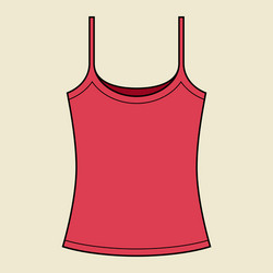 woman singlet template Vector Image