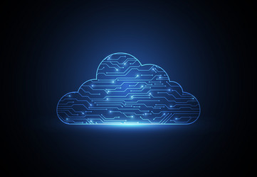 cloud networking computing connection concept vector image