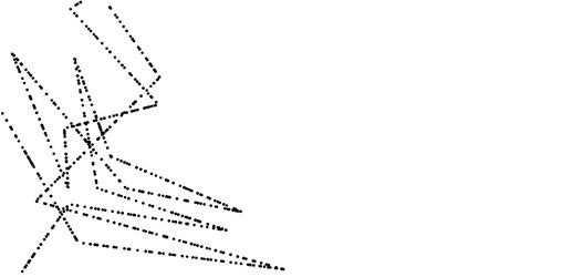 dot and line consisting abstract graphics vector image