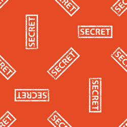 Orange secret stamp pattern vector