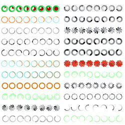 preloading icons animation frames vector image